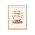 Picture of My Love Language is Poutine _GroupedProduct_Rectangle_Portrait_Framed_Matted_
