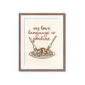 Picture of My Love Language is Poutine _GroupedProduct_Rectangle_Portrait_Framed_Matted_