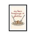 Picture of My Love Language is Poutine _GroupedProduct_Rectangle_Portrait_Framed_Matted_