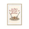 Picture of My Love Language is Poutine _GroupedProduct_Rectangle_Portrait_Framed_Matted_