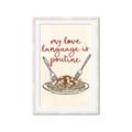 Picture of My Love Language is Poutine _GroupedProduct_Rectangle_Portrait_Framed_Matted_