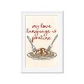 Picture of My Love Language is Poutine _GroupedProduct_Rectangle_Portrait_Framed_Matted_