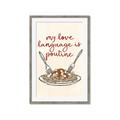 Picture of My Love Language is Poutine _GroupedProduct_Rectangle_Portrait_Framed_Matted_