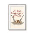 Picture of My Love Language is Poutine _GroupedProduct_Rectangle_Portrait_Framed_Matted_