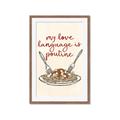 Picture of My Love Language is Poutine _GroupedProduct_Rectangle_Portrait_Framed_Matted_