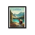 Picture of Canadian Brown Bear _GroupedProduct_Rectangle_Portrait_Framed_Matted_