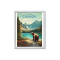 Picture of Canadian Brown Bear _GroupedProduct_Rectangle_Portrait_Framed_Matted_