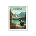 Picture of Canadian Brown Bear _GroupedProduct_Rectangle_Portrait_Framed_Matted_