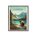 Picture of Canadian Brown Bear _GroupedProduct_Rectangle_Portrait_Framed_Matted_