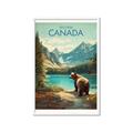 Picture of Canadian Brown Bear _GroupedProduct_Rectangle_Portrait_Framed_Matted_