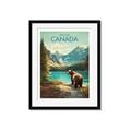 Picture of Canadian Brown Bear _GroupedProduct_Rectangle_Portrait_Framed_Matted_