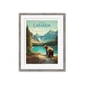 Picture of Canadian Brown Bear _GroupedProduct_Rectangle_Portrait_Framed_Matted_