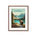 Picture of Canadian Brown Bear _GroupedProduct_Rectangle_Portrait_Framed_Matted_