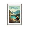 Picture of Canadian Brown Bear _GroupedProduct_Rectangle_Portrait_Framed_Matted_