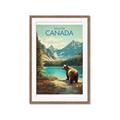 Picture of Canadian Brown Bear _GroupedProduct_Rectangle_Portrait_Framed_Matted_