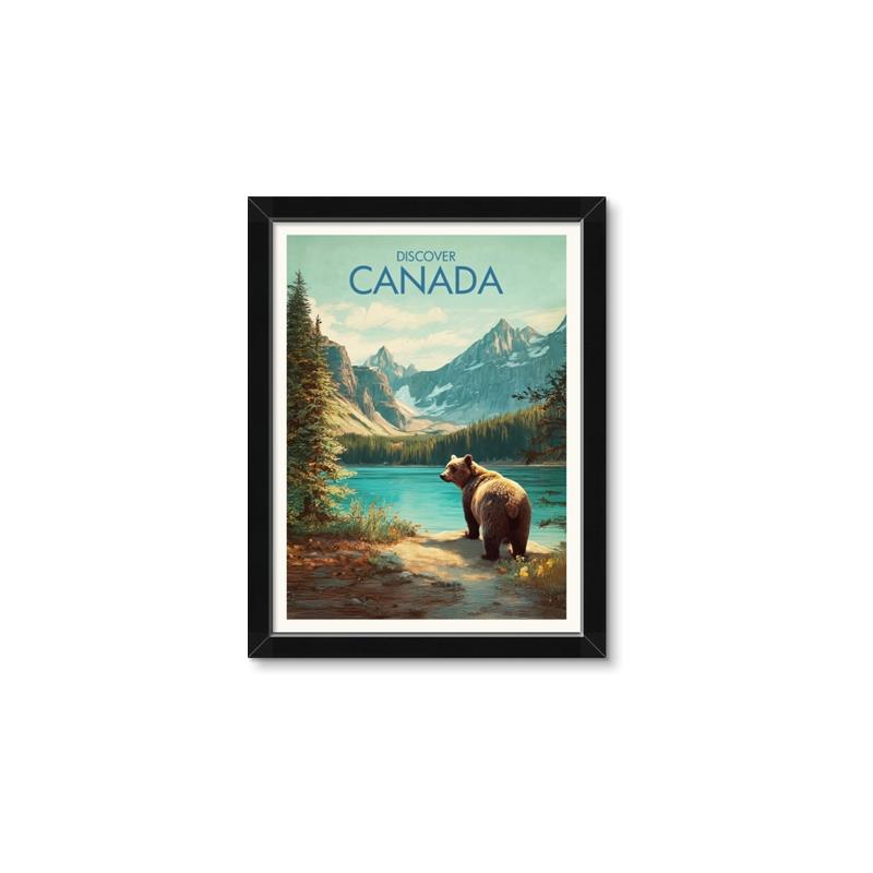 Picture of Canadian Brown Bear _GroupedProduct_Rectangle_Portrait_Framed_Matted_