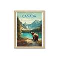 Picture of Canadian Brown Bear _GroupedProduct_Rectangle_Portrait_Framed_Matted_