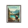 Picture of Canadian Brown Bear _GroupedProduct_Rectangle_Portrait_Framed_Matted_