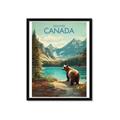 Picture of Canadian Brown Bear _GroupedProduct_Rectangle_Portrait_Framed_Matted_