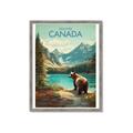 Picture of Canadian Brown Bear _GroupedProduct_Rectangle_Portrait_Framed_Matted_
