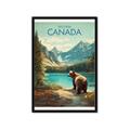 Picture of Canadian Brown Bear _GroupedProduct_Rectangle_Portrait_Framed_Matted_