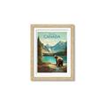 Picture of Canadian Brown Bear _GroupedProduct_Rectangle_Portrait_Framed_Matted_