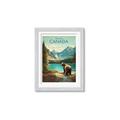 Picture of Canadian Brown Bear _GroupedProduct_Rectangle_Portrait_Framed_Matted_