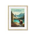 Picture of Canadian Brown Bear _GroupedProduct_Rectangle_Portrait_Framed_Matted_