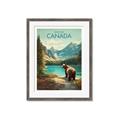 Picture of Canadian Brown Bear _GroupedProduct_Rectangle_Portrait_Framed_Matted_