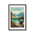 Picture of Canadian Brown Bear _GroupedProduct_Rectangle_Portrait_Framed_Matted_