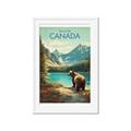Picture of Canadian Brown Bear _GroupedProduct_Rectangle_Portrait_Framed_Matted_