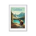 Picture of Canadian Brown Bear _GroupedProduct_Rectangle_Portrait_Framed_Matted_