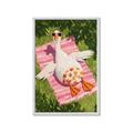 Picture of The Tanning Duck _GroupedProduct_Rectangle_Portrait_Framed_Matted_
