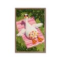 Picture of The Tanning Duck _GroupedProduct_Rectangle_Portrait_Framed_Matted_
