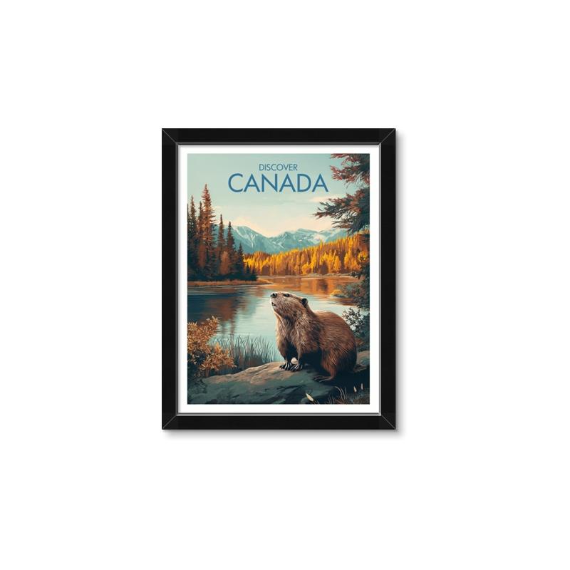 Picture of Canadian Beavers _GroupedProduct_Rectangle_Portrait_Framed_Matted_