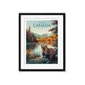 Picture of Canadian Beavers _GroupedProduct_Rectangle_Portrait_Framed_Matted_
