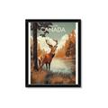Picture of Canadian Deer _GroupedProduct_Rectangle_Portrait_Framed_Matted_