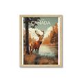 Picture of Canadian Deer _GroupedProduct_Rectangle_Portrait_Framed_Matted_
