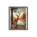 Picture of Canadian Deer _GroupedProduct_Rectangle_Portrait_Framed_Matted_