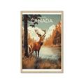 Picture of Canadian Deer _GroupedProduct_Rectangle_Portrait_Framed_Matted_