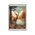 Picture of Canadian Deer _GroupedProduct_Rectangle_Portrait_Framed_Matted_