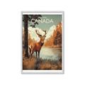 Picture of Canadian Deer _GroupedProduct_Rectangle_Portrait_Framed_Matted_