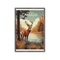Picture of Canadian Deer _GroupedProduct_Rectangle_Portrait_Framed_Matted_