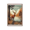 Picture of Canadian Deer _GroupedProduct_Rectangle_Portrait_Framed_Matted_