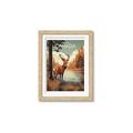 Picture of Canadian Deer _GroupedProduct_Rectangle_Portrait_Framed_Matted_