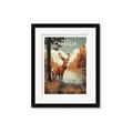 Picture of Canadian Deer _GroupedProduct_Rectangle_Portrait_Framed_Matted_