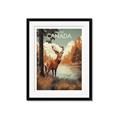 Picture of Canadian Deer _GroupedProduct_Rectangle_Portrait_Framed_Matted_