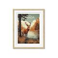 Picture of Canadian Deer _GroupedProduct_Rectangle_Portrait_Framed_Matted_