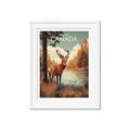 Picture of Canadian Deer _GroupedProduct_Rectangle_Portrait_Framed_Matted_