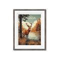 Picture of Canadian Deer _GroupedProduct_Rectangle_Portrait_Framed_Matted_